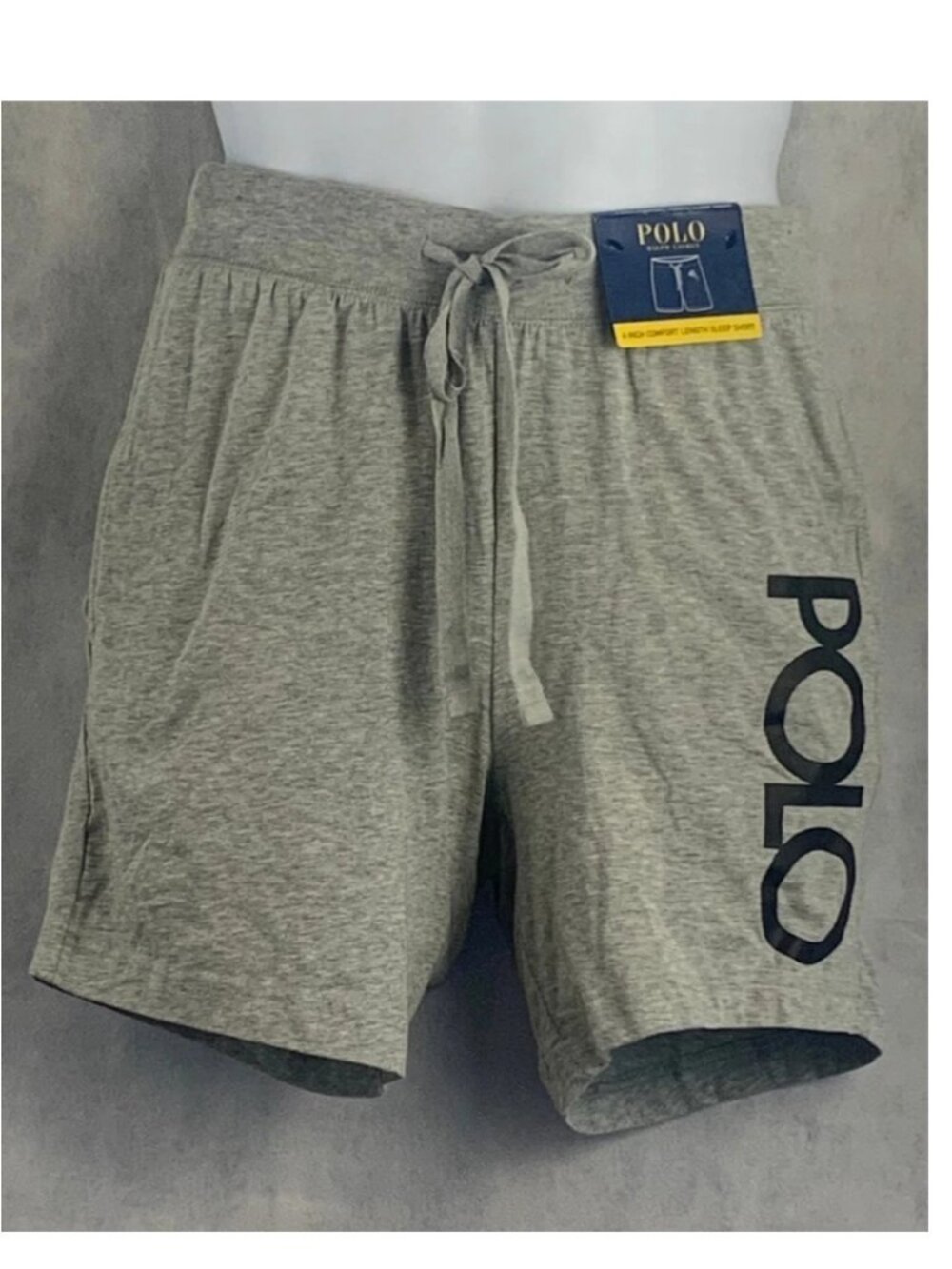 Polo Ralph Lauren Men's Logo Lounge Sleep Pajama Shorts, Andover Gray, Small